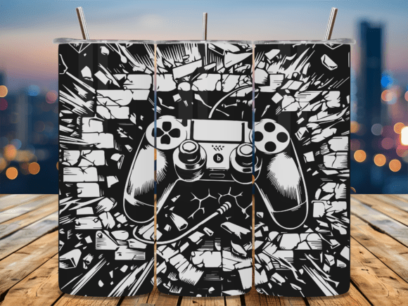 3D Gamer Game Controller Graphics for Crafts