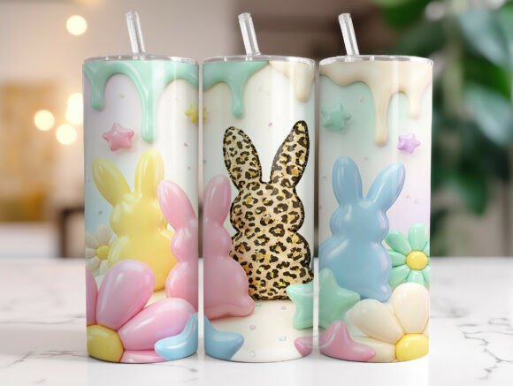 3D Inflated Easter Bunny Tumbler Wrap Review for Real Projects