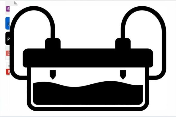 3D Printer Icon SVG Vector File Graphics Crafts