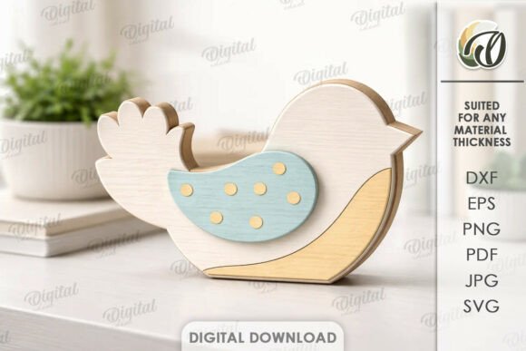 3D Spring Animal Decor Laser Cutting & Other Home Decor
