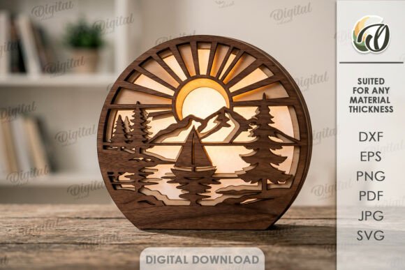 3D Summer Led Decor Laser Cut