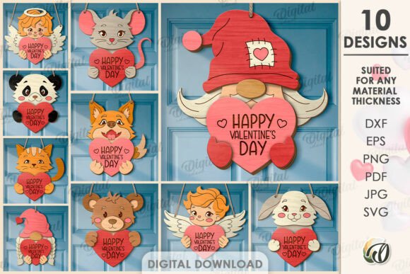 3D Valentine s Day Door Hangers Bundle: Laser Cutting Review
