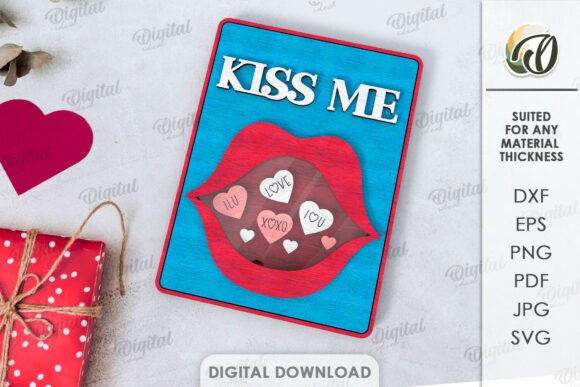 3D Valentine s Day Wooden Gift Laser Cutting