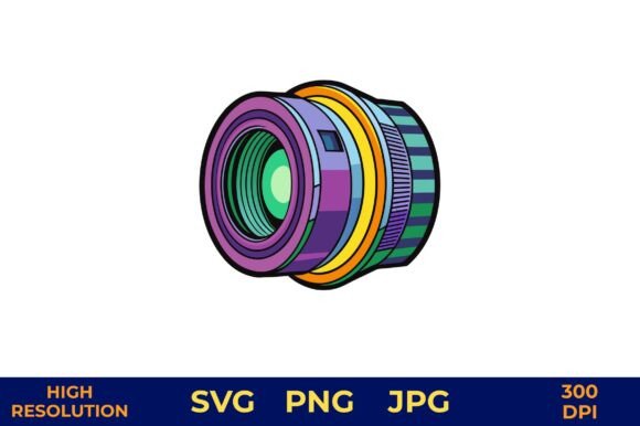 3D Vector Lens with Multicolor Gradient Graphics and Illustrations Review