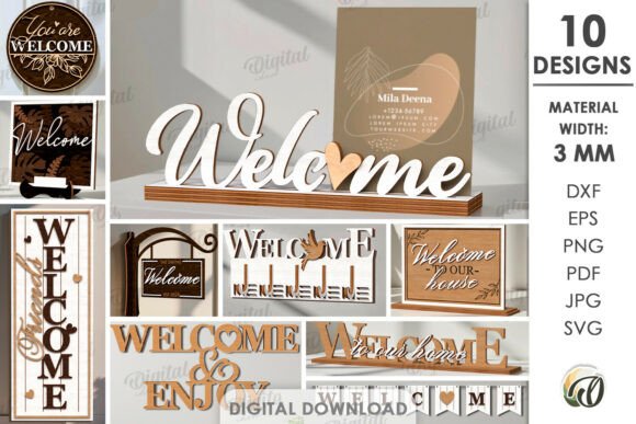3D Welcome Decors Bundle Laser Cut Review