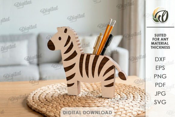 3D Zebra Stand Organizer Laser Cut Review
