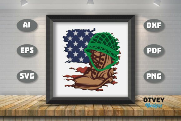 4th July Patriotic 3D Shadow Box Layered Graphics and Crafts Review