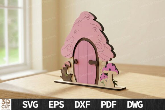 Pink Fairy Door 3D Laser Cut SVG: Home Decor Branding Review
