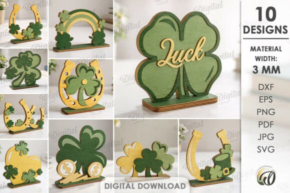 Review: 3D Lucky Shamrock Decors Bundle Laser