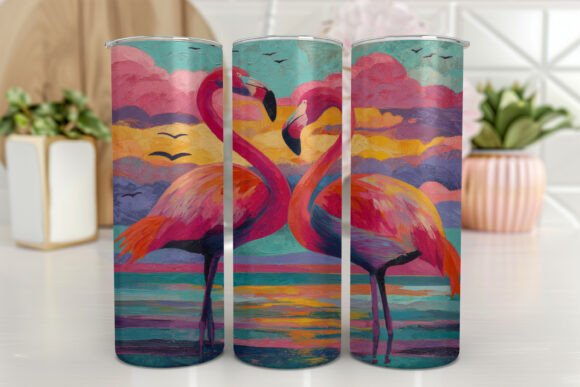 Tropical 3D Flamingo with Flowers Graphics and Tumbler Wraps Review