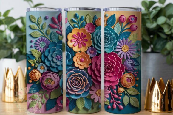 Vibrant 3D Floral Cluster Review