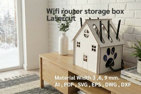 Wifi Router Box Laser Cut File